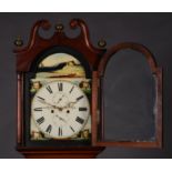 AN EARLY 19TH CENTURY MAHOGANY SCOTTISH LONGCASE CLOCK BY W&J SIMPSON OF BANFF,