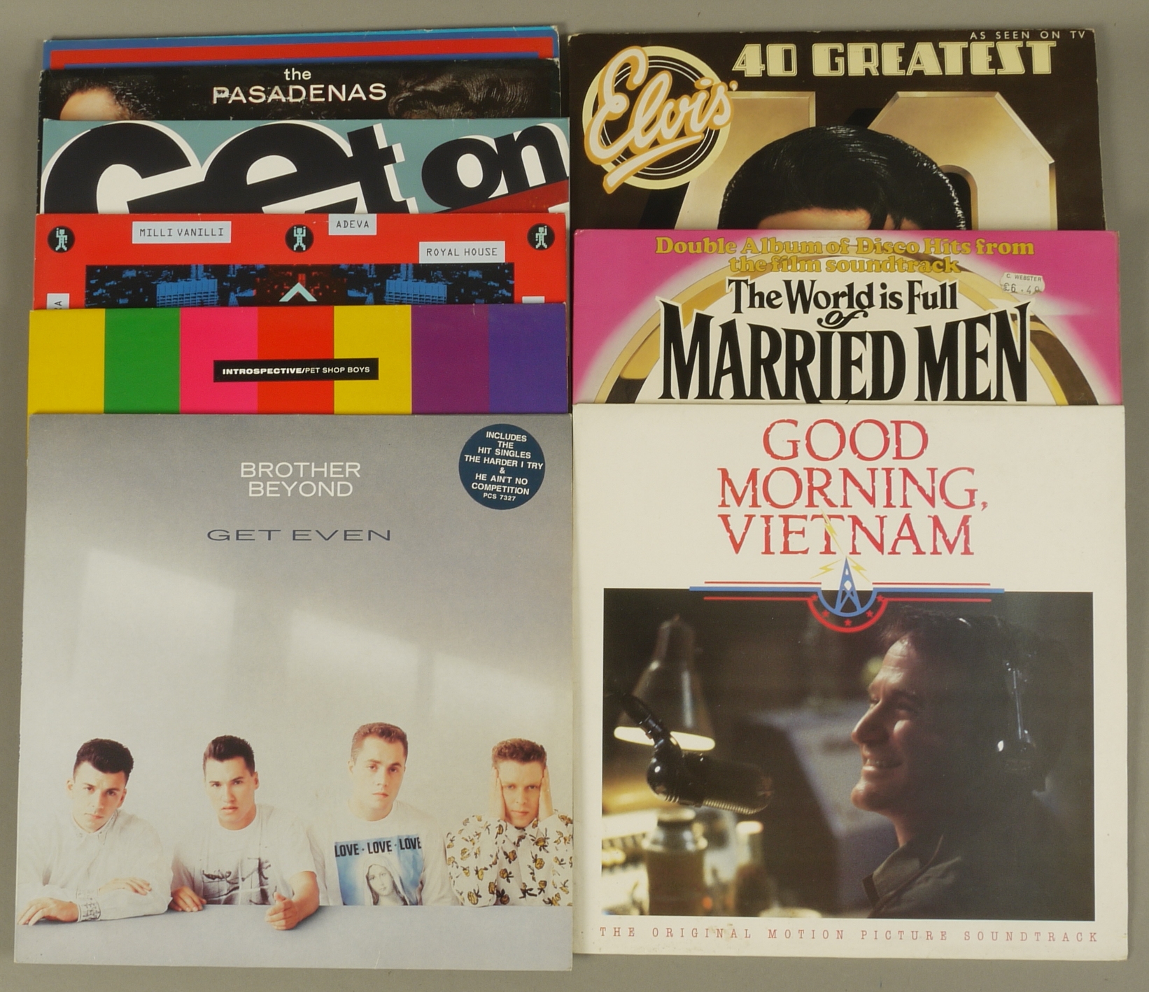 A Collection of Vinyl LPs Comprising; The World is Full of Married Men, OST, Ronco Label,