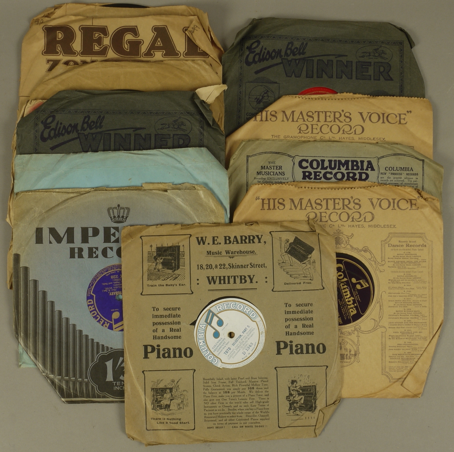 10" 78 RPM Records 1910 - 1929 Petty King, The Rosary, Regal Label, 1927, G7126R Maurice J.