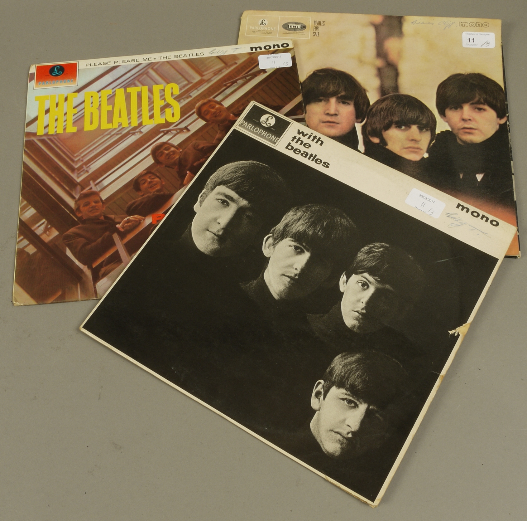 Beatles LPs Beatles, Please Please Me LP, Mono, 4th Issue, PMC 1202 Beatles, With The Beatles LP,