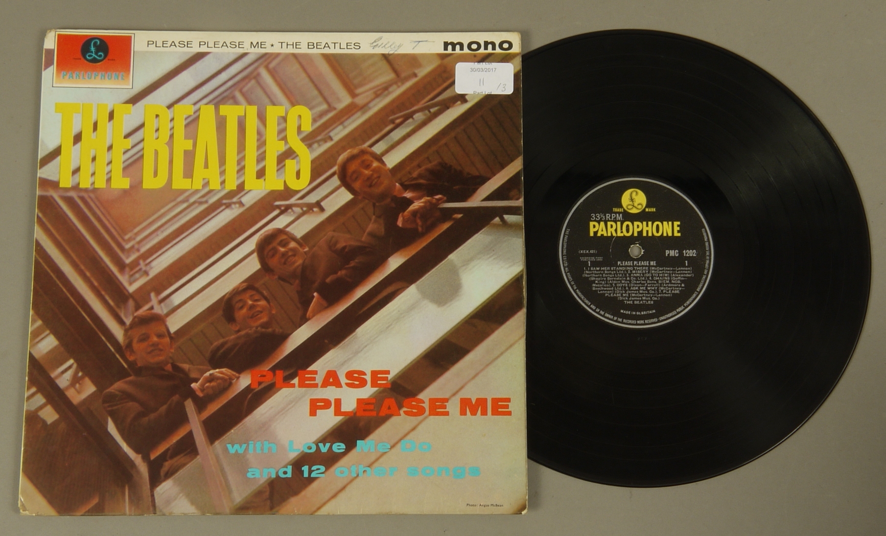 Beatles LPs Beatles, Please Please Me LP, Mono, 4th Issue, PMC 1202 Beatles, With The Beatles LP, - Image 3 of 11