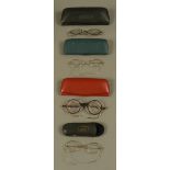 A collection of early 20th century spectacles