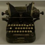 An early 20th century American typewriter 'The Oliver Standard Visible Writer No3' by the Oliver