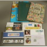 A quantity of mainly British commemorative first day covers and three stamp albums