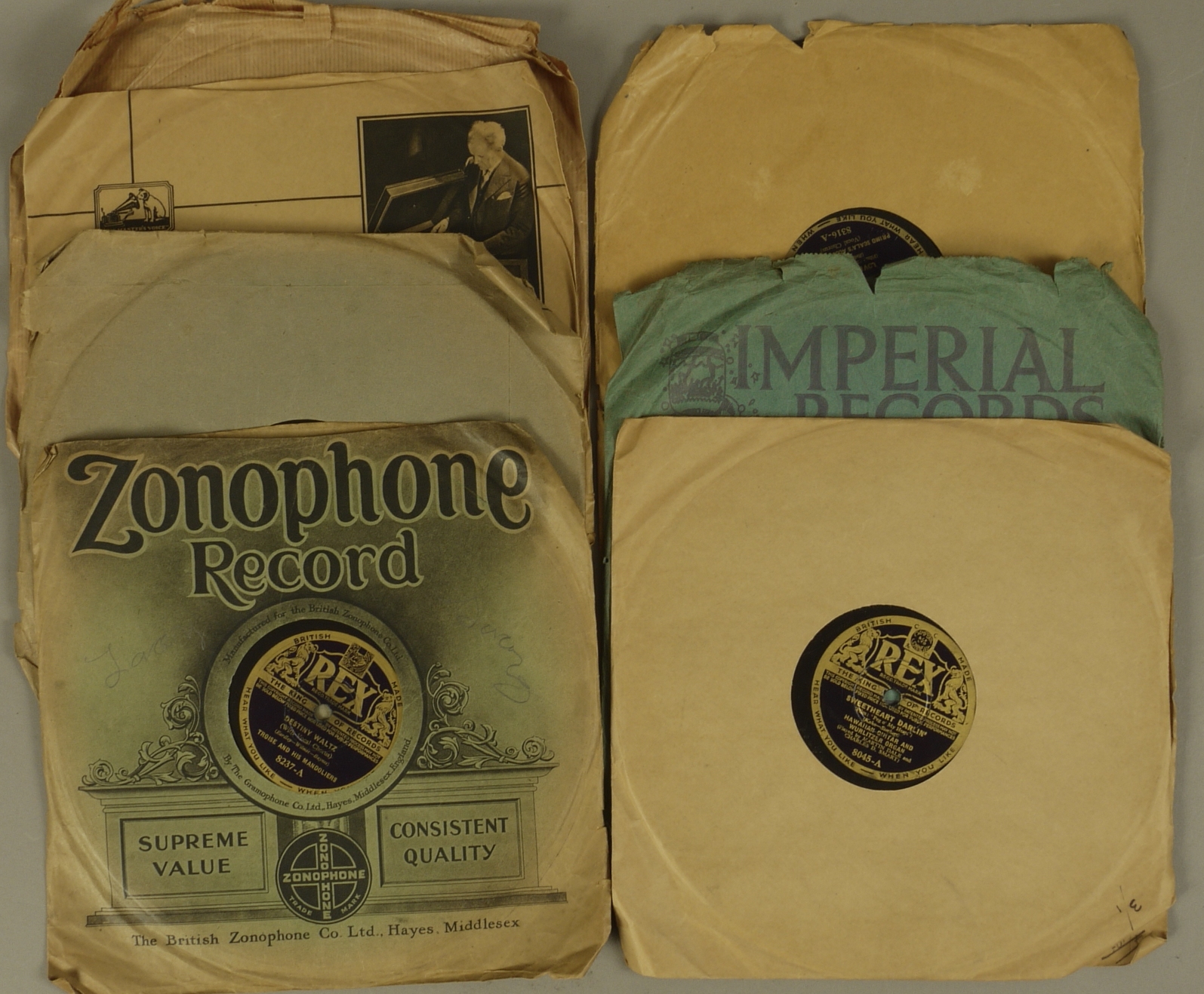 10" 78 RPM Records 1930 - 1936 Dick Powell, With Plenty Of Money And You, Decca Label, 1936,