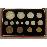A George VI set of specimen coins 1937,