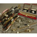 A collection of wristwatches including a gentleman's service Regatta c.