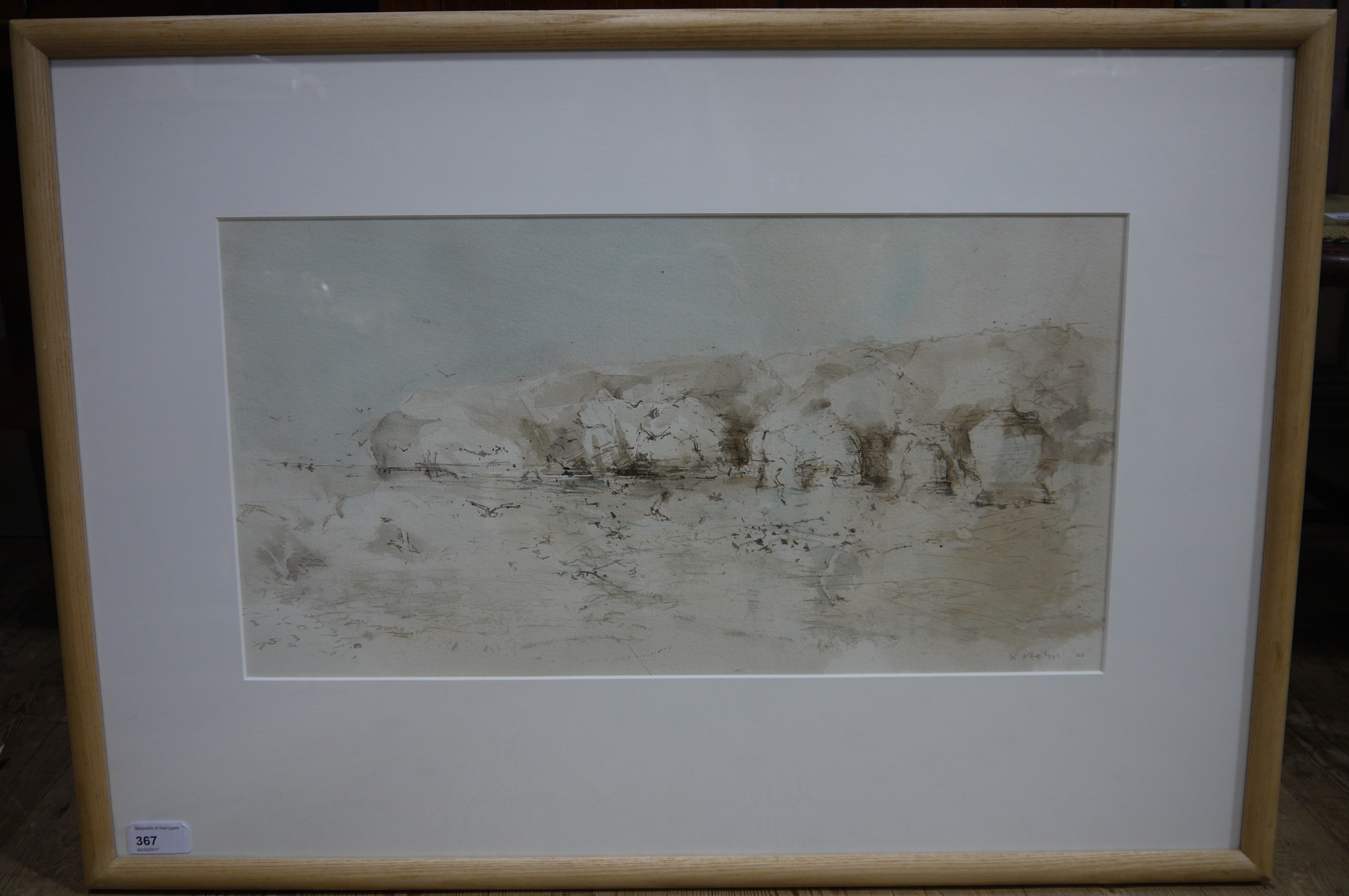 Richard Keeton Flamborough Head, watercolour, signed and dated 00 to lower right,