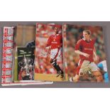 Football interest; A collection of official photographs of Manchester united players,