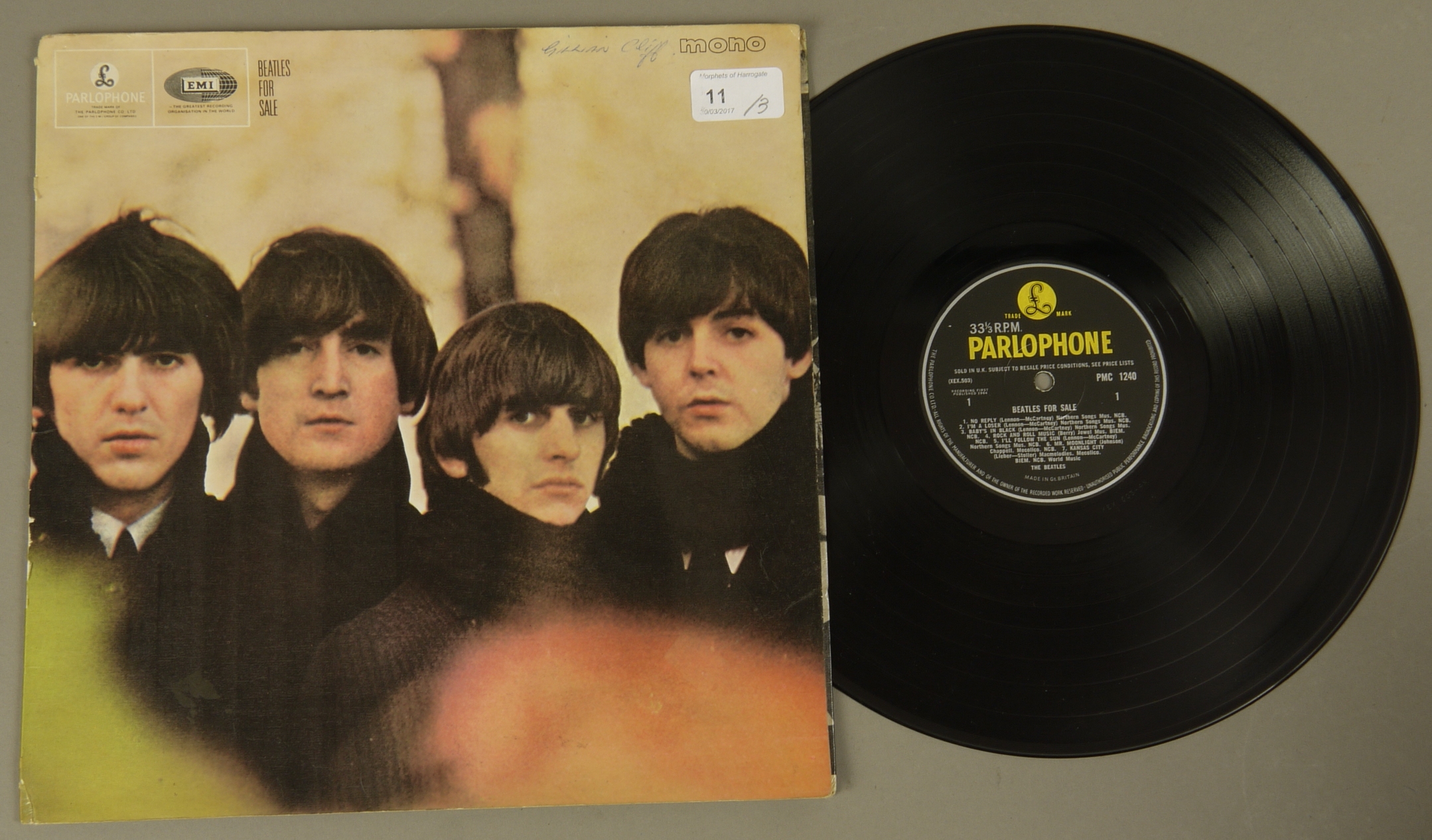 Beatles LPs Beatles, Please Please Me LP, Mono, 4th Issue, PMC 1202 Beatles, With The Beatles LP, - Image 6 of 11