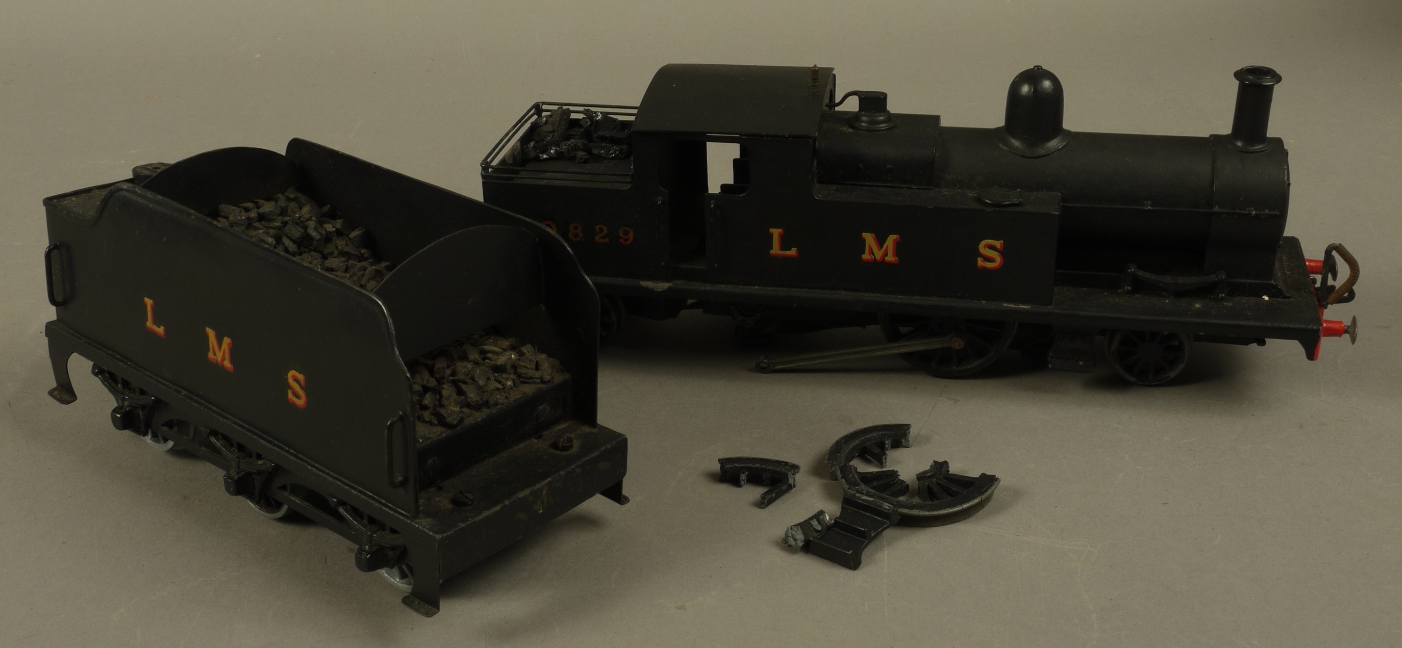 A Replica of The Horwich Loco 2-4-2 as seen in The North, Black,