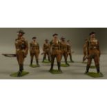 A collection of ten "Britains Ltd" cast lead soldiers