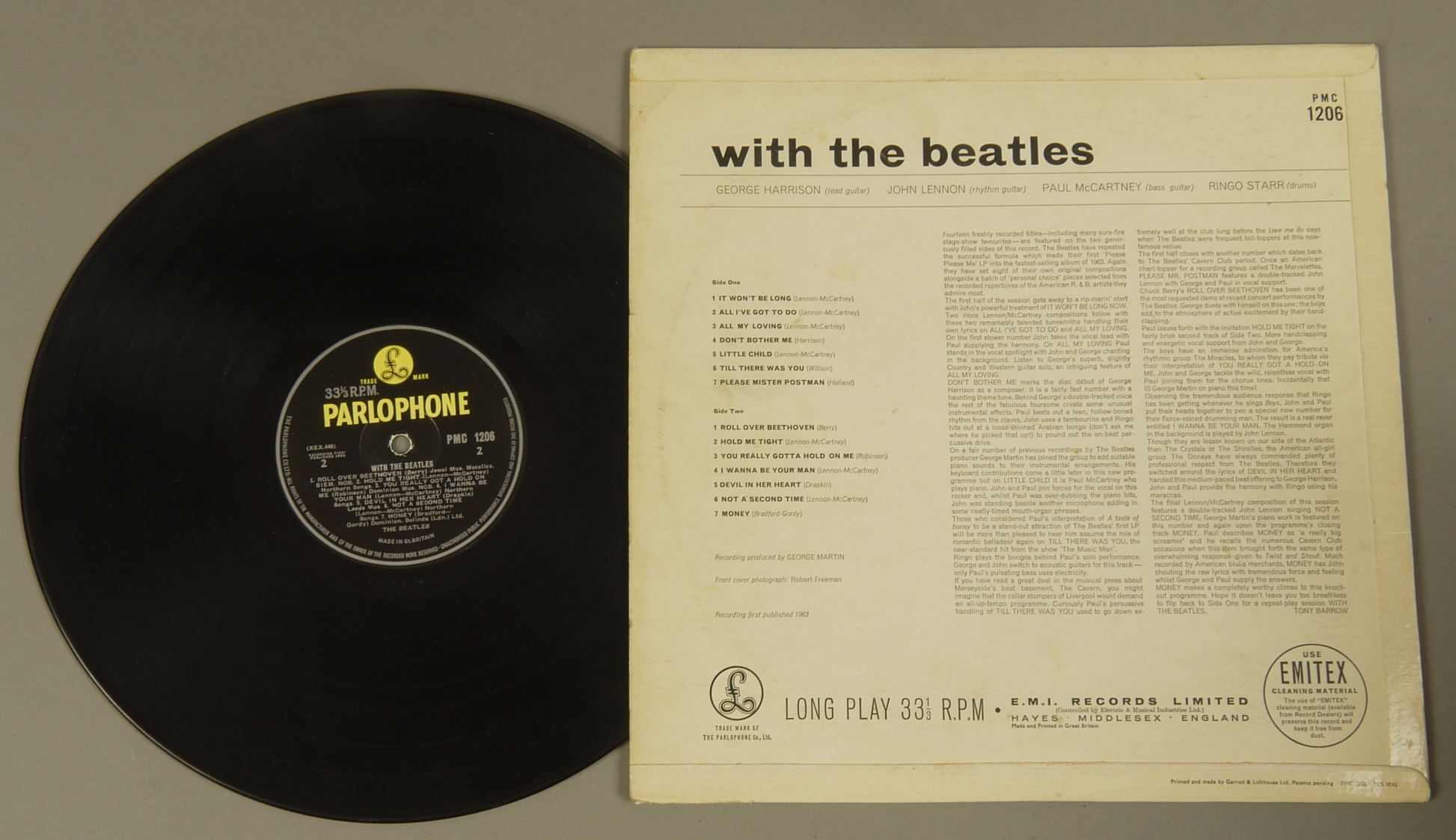 Beatles LPs Beatles, Please Please Me LP, Mono, 4th Issue, PMC 1202 Beatles, With The Beatles LP, - Image 4 of 11