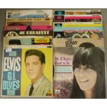 A Collection of Vinyl LPs Comprising; Elvis, Blue Hawaii, RCA label, RD27238 Elvis, G.