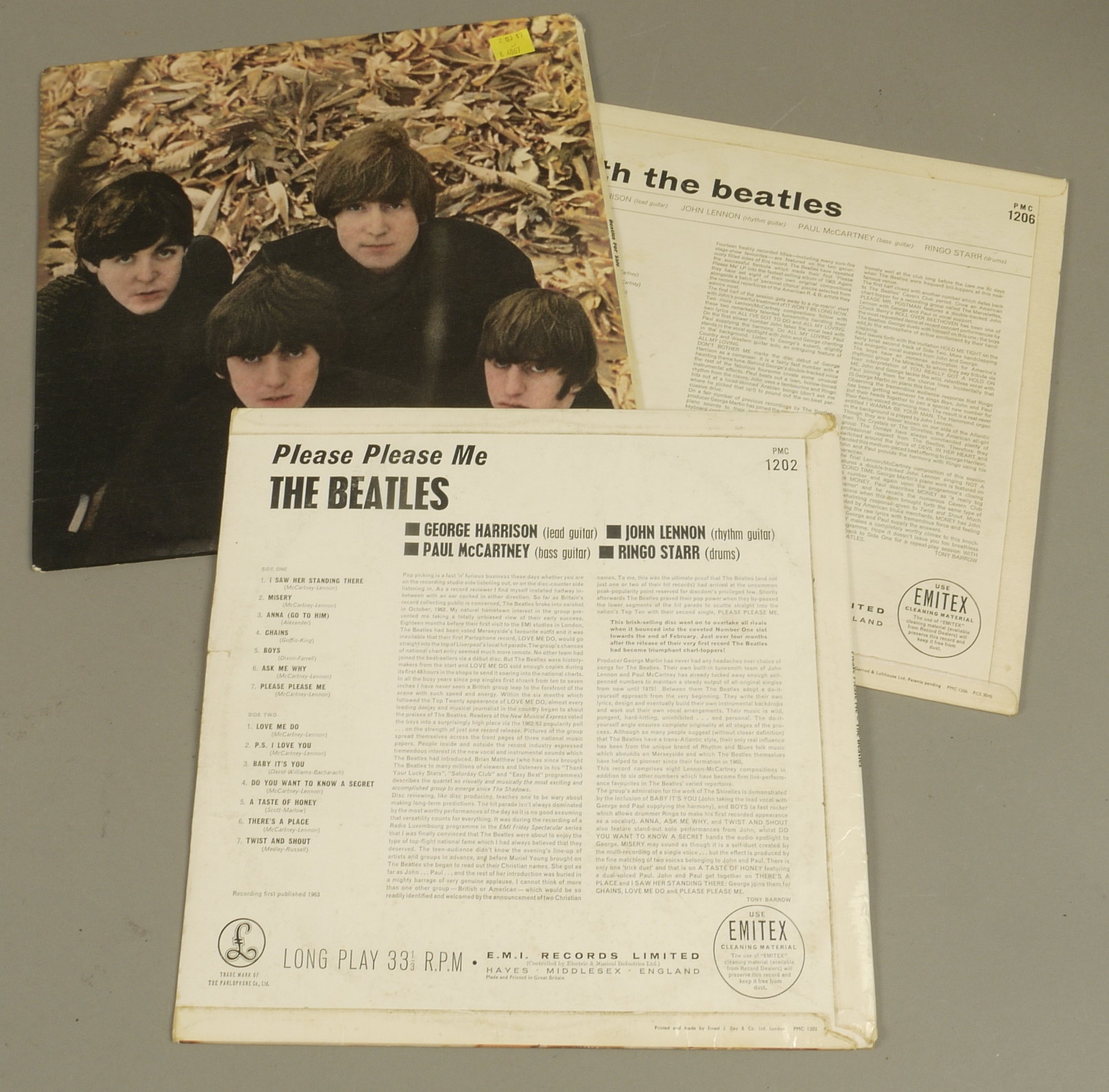 Beatles LPs Beatles, Please Please Me LP, Mono, 4th Issue, PMC 1202 Beatles, With The Beatles LP, - Image 2 of 11