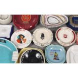 A small quantity of pub ashtrays including a John Smiths match striker, Darley's Ales,