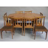 A G Plan teak dining table, c.