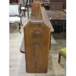 A Victorian Oregon pine pew, 236cm wide,