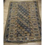 A Caucasian multi-coloured bordered rug,