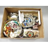 A large quantity of decorative costume jewellery