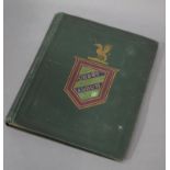 An interesting album of crests, the frontispiece inscribed Jane Moffat,