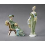 A Royal Doulton figure 'Ascot', HN2356, 15cm high; a Royal Doulton figure 'Lorna' HN2311,