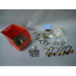A large collection of clock and pocket watch keys including, brass double ended carriage clock keys,