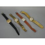Four gentleman's wristwatches 1950's and later