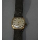 A 9ct gold gentleman's wristwatch