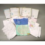 A quantity of table linen etc