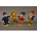 Four Royal Worcester Noddy character figures, 13cm high and smaller,