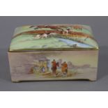 A Crown Devon Fieldings musical cigarette box,