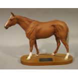 A Beswick model of Grundy, racehorse of the year 1975, Connoisseur model,