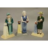 Three reproduction Manor limited editions figures; The Pottery Ladies, Susie Cooper,