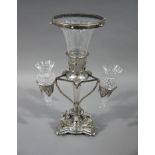 A Victorian silver plated,