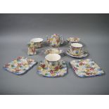 A selection Royal Winton Grimwades 'Marguerite' pattern tea and breakfast ware including cup and