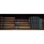 Leather bindings; uniform bound set of Cassell's England in eight volumes,