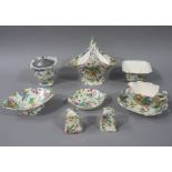 A collection of Royal Winton Grimwades 'Queen Anne' pattern Chintz, comprising basket,