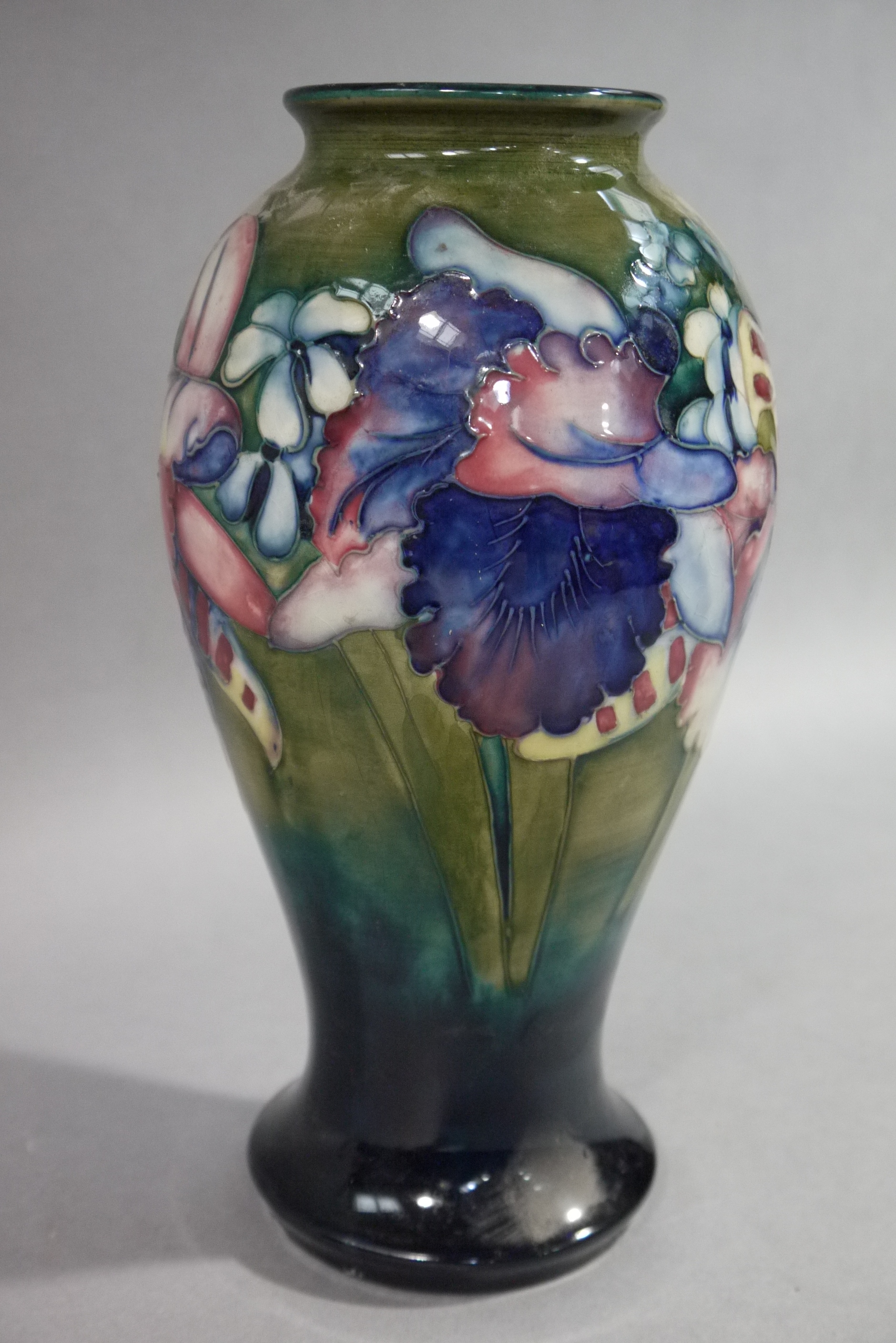 Moorcroft - An orchid pattern vase of baluster form, - Image 2 of 2