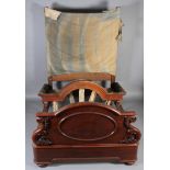 A Victorian mahogany half-tester bedstead,