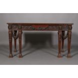 A William Kent style mahogany serving table,