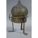 An interesting brass pastille burner,