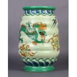 Charlotte Rhead for Crown Ducal, a Manchu Chinese Dragon pattern vase, shape no.