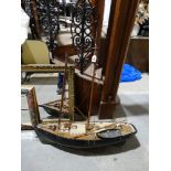 A Scale Model Two Mast Sail Boat Length Of Hull 34"