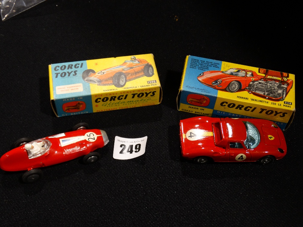 Two Boxed Corgi Toys Model Cars, Model 314 And Model 150s