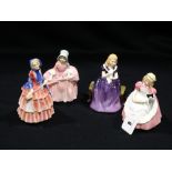 Four Royal Doulton Figurines, Cookie, Affection, Biddy And Boo Peep