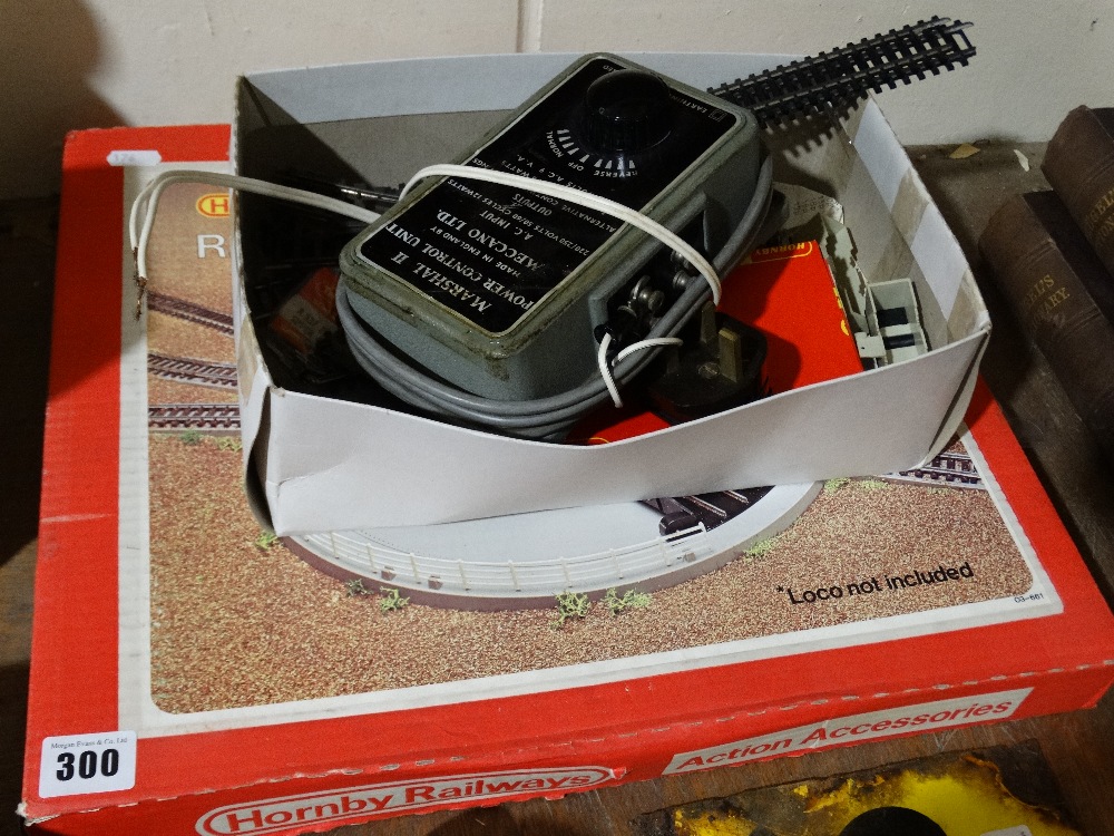 A Boxed Hornby Railways R.408 Remote Control Turntable Etc