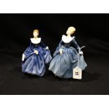 Two Royal Doulton Figurines, Fragrance And Fragrance