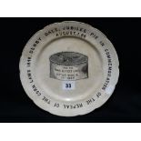 A Staffordshire Pottery Commemorative Plate For The Repeal Of The Corn Laws 1846
