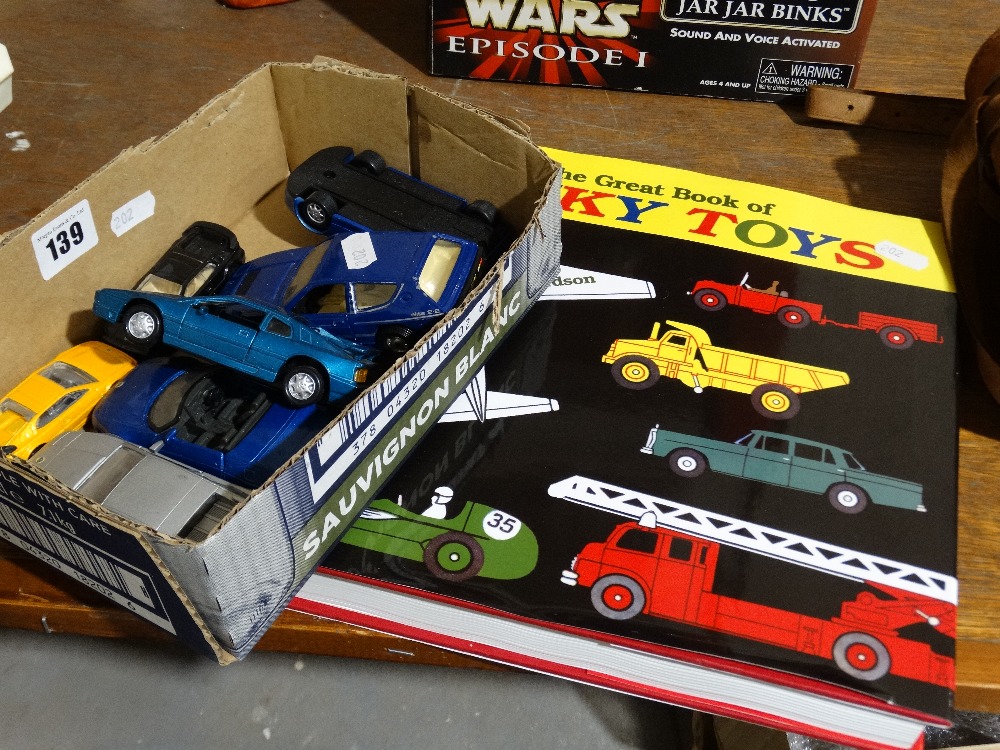 A Dinky Toys Reference Book Together With A Quantity Of Die- Cast Model Cars